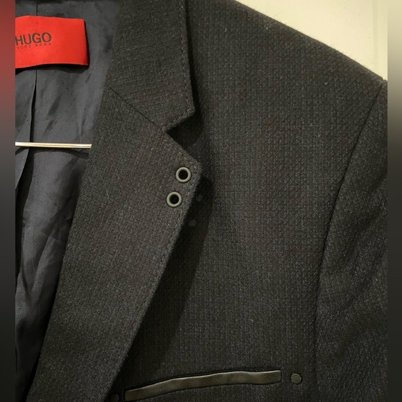HUGO BOSS Men's Abodo Slim Fit Wool Blend Sport Blazer Coat, 38R - Picture 3 of 9